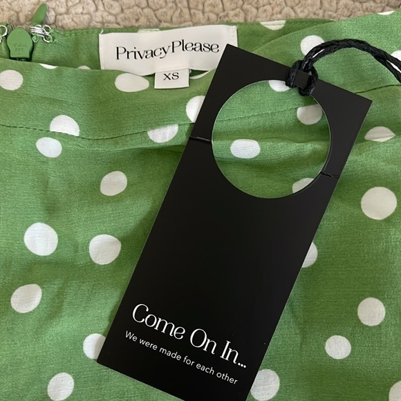 NWT Revolve Privacy Please polka dot gardens green hot shorts - Picture 11 of 11